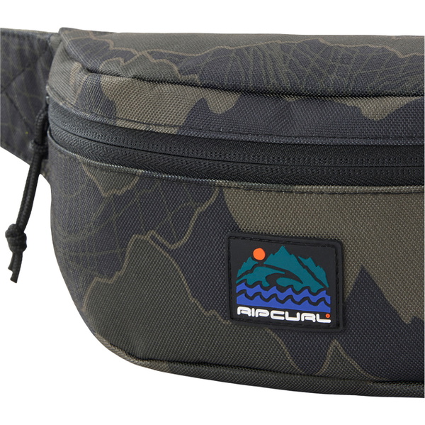 2025 Rip Curl Waist Bag Search Camo 15KMUT - Black / Olive